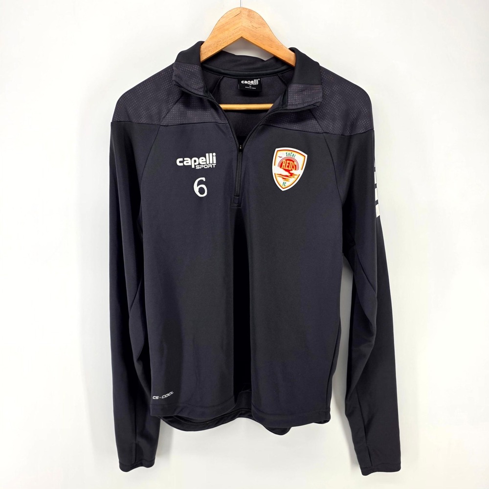 Capelli Sport Quarter Zip Mn Medium Black SoCal Reds FC Soccer Training Pullover